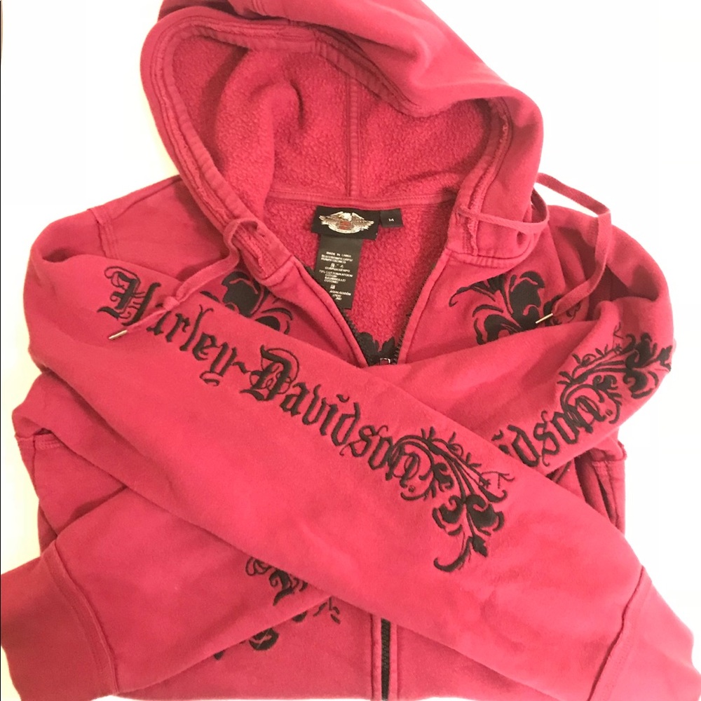 Harley Davidson zip up women’s hoodie
